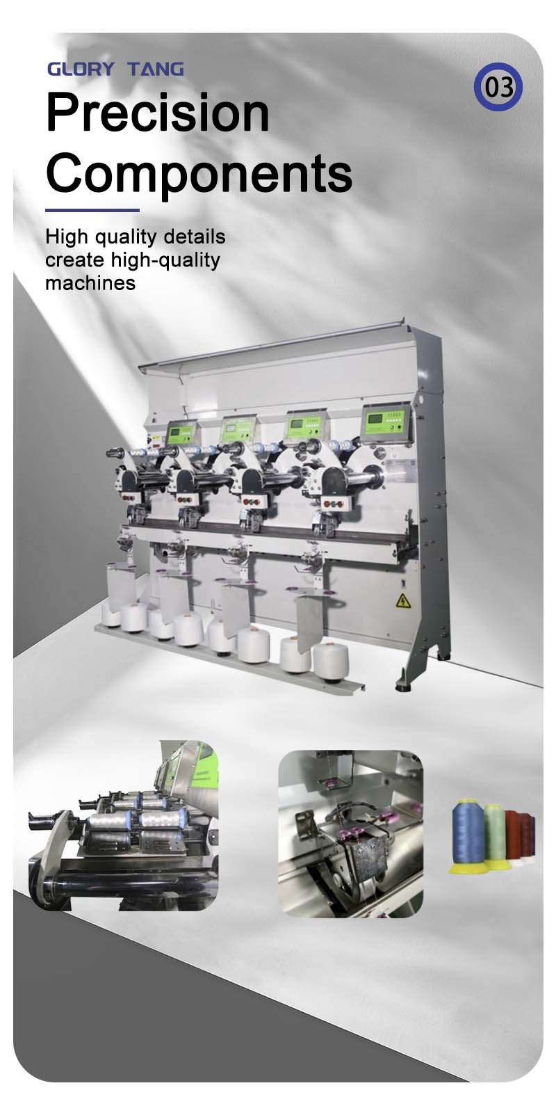 high speed and quality yarn winder winding machine for sewing thread